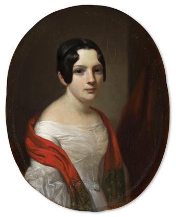 WILLIAM SIDNEY MOUNT Portrait of a Young Woman (Miriam Doughty Underhill).